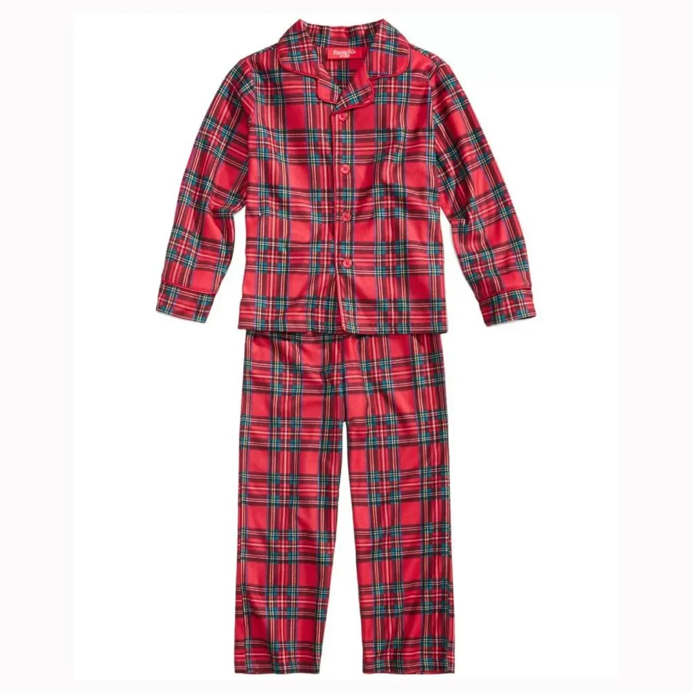 Family Pjs Kids Flannel Pajama Set - Brinkley Plaid